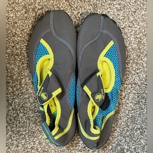 Gray and Yellow Water Shoes